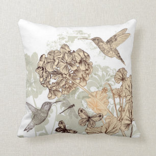 Pair of Hummingbirds Cushion