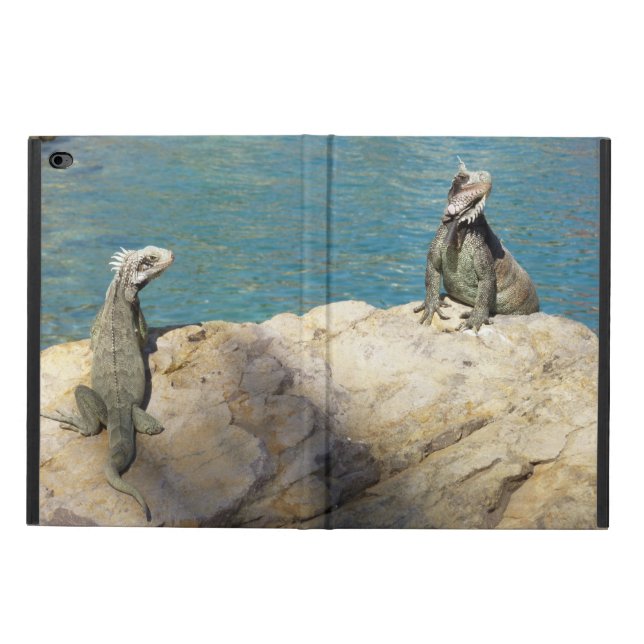 Pair of Iguanas Tropical Wildlife Photography Powis iPad Air 2 Case (Outside)