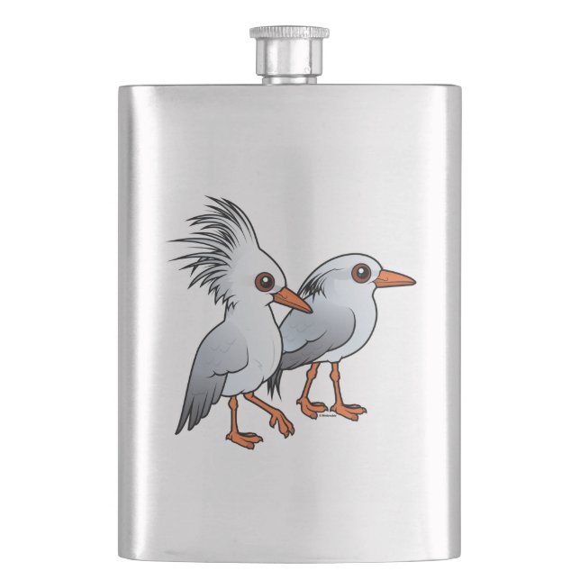 Pair of Kagu Hip Flask (Front)