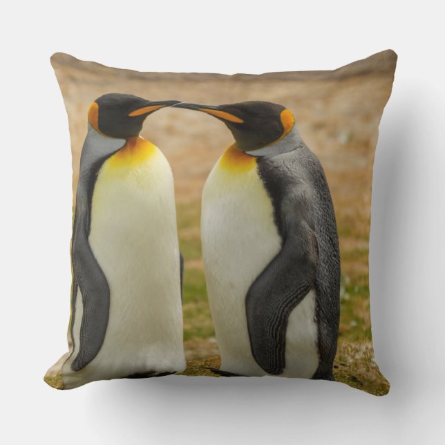 Pair of King Penguins, Falklands Cushion (Front)