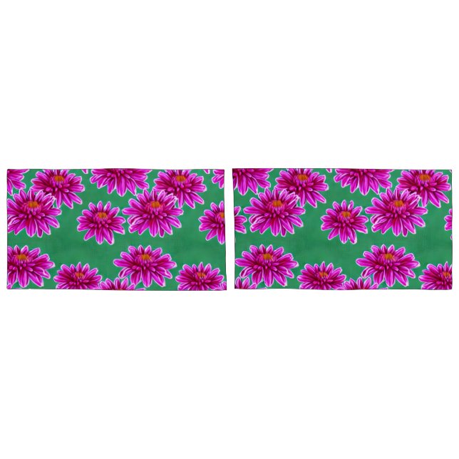 Pair of King sized floral Pillow cases (Back-Set)