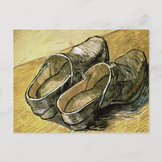 Pair of Leather Clogs Van Gogh Fine Art Postcard (Front)