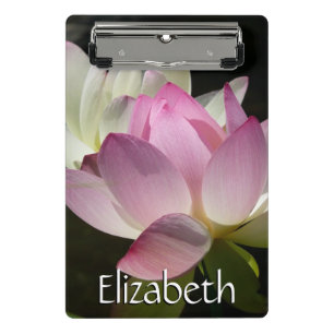 Pair of Lotus Flowers II Mini Clipboard