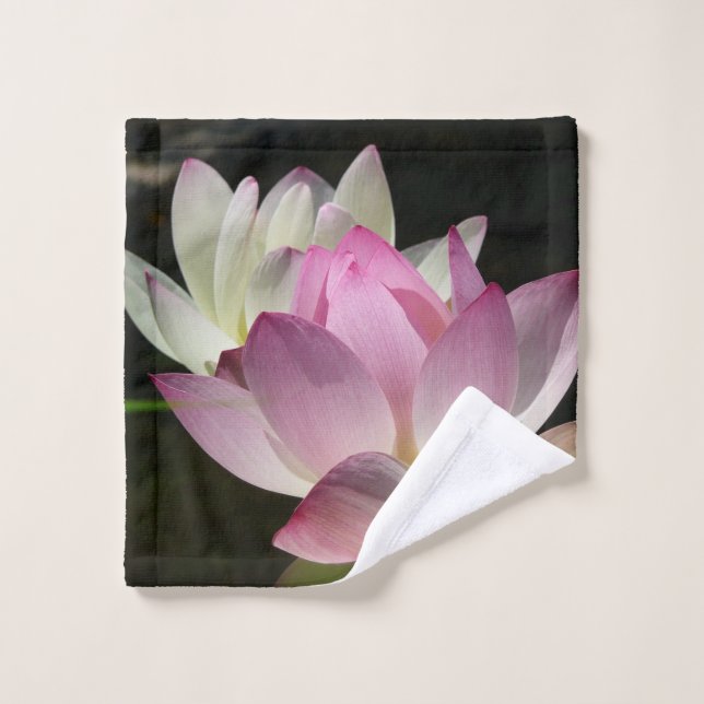 Pair of Lotus Flowers II Wash Cloth (Wash Cloth)