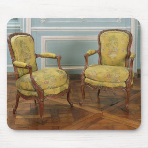 Pair of Louis XV armchairs, 1723-74 Mouse Pad