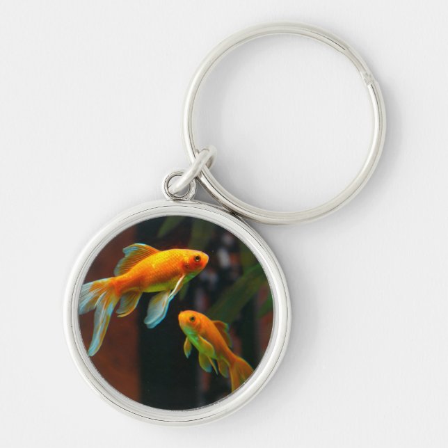 Pair of Lucky Goldfish Key Ring (Front)