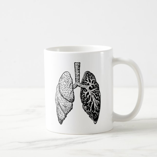 pair of lungs coffee mug (Right)