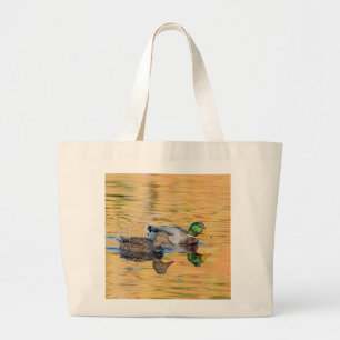 Pair of Mallards Large Tote Bag