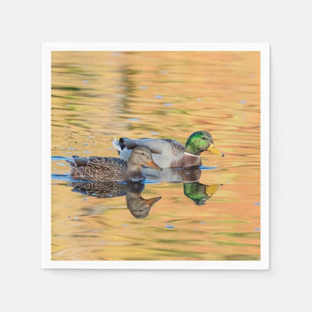Pair of Mallards Napkin (Front)