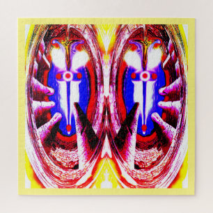 Pair of mystic swords art jigsaw puzzle