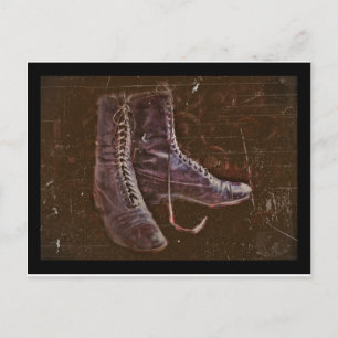 Pair of Nurse Boots WWI Postcard