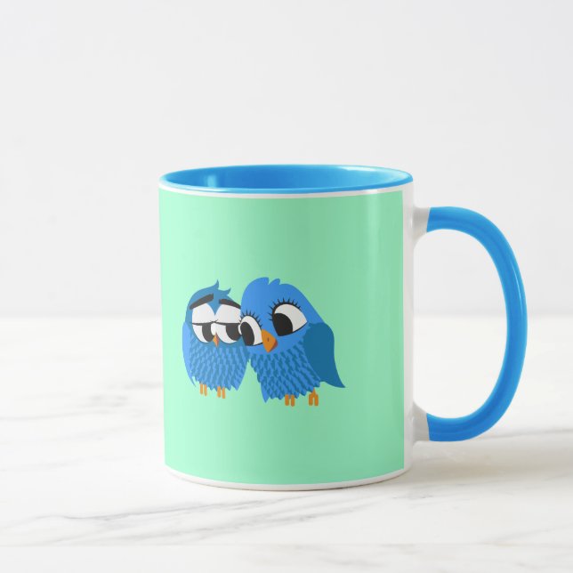 Pair of owls in Love Mug (Right)