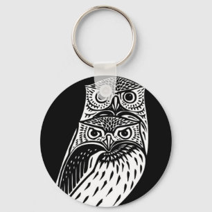 Pair of Owls Key Ring