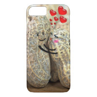 pair of peanuts hugging