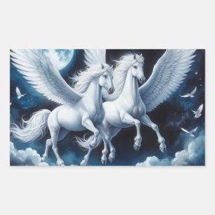 Pair of Pegasus in the Dark Sky Sticker Sheet