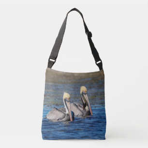 Pair of Pelicans Crossbody Bag