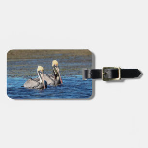 Pair of Pelicans Luggage Tag