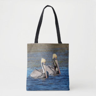 Pair of Pelicans Tote Bag