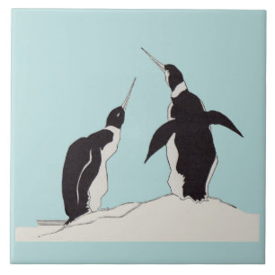 pair of penguins tile