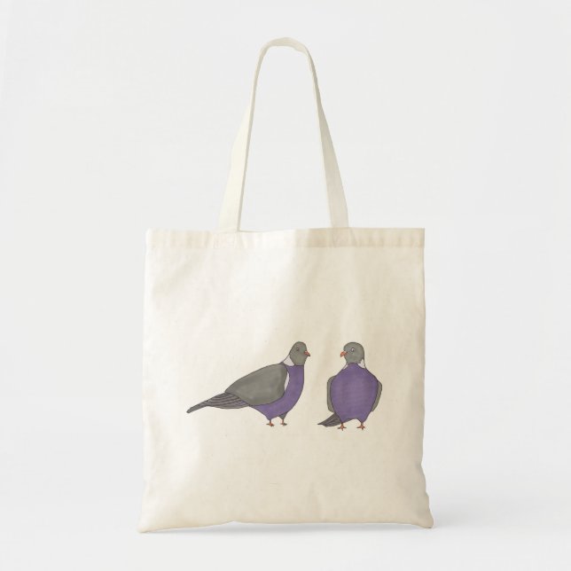 Pair of Pigeons Tote Bag (Front)