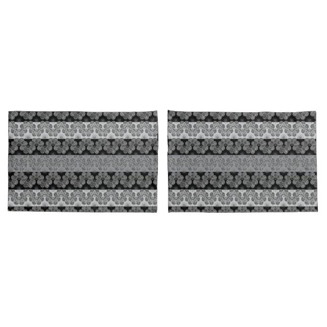 Pair of pillowcases Shades of grey (Back-Set)