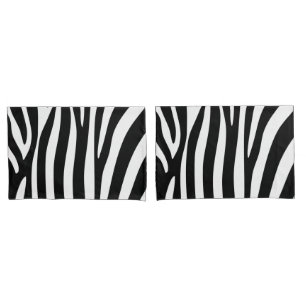 Pair of Pillowcases - Zebra Print