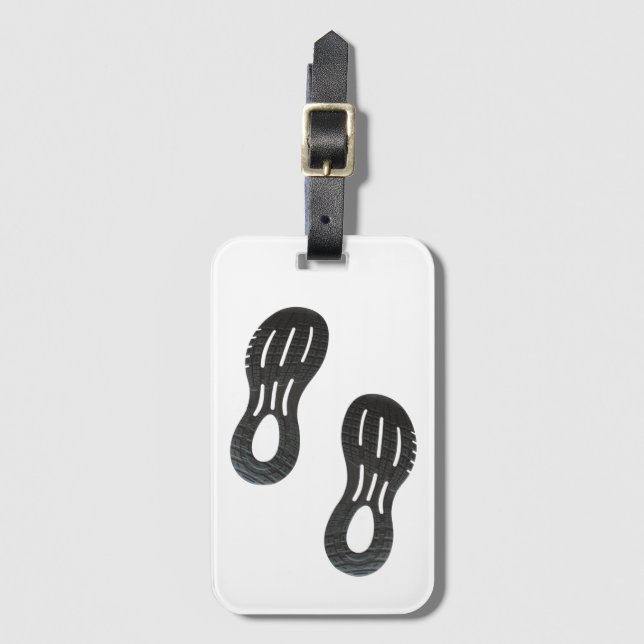 Pair of sportive shoes print luggage tag (Front Vertical)