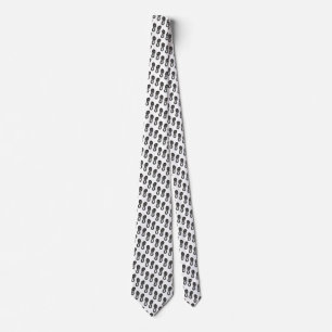Pair of sportive shoes print tie