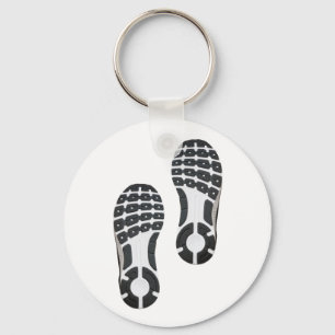 Pair of sportive shoesprint key ring