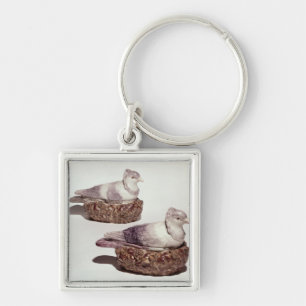 Pair of Staffordshire pottery tureens Key Ring