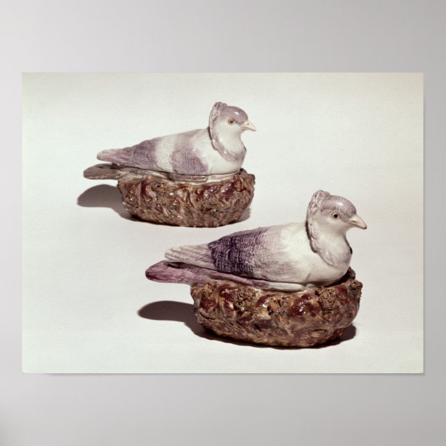 Pair of Staffordshire pottery tureens Poster (Front)