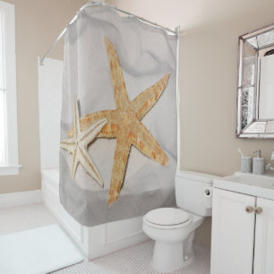 Pair Of Starfish Shower Curtain