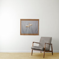 Pair of Trumpeter Swans Tapestry