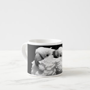 Pair of umbrella cockatoos espresso cup