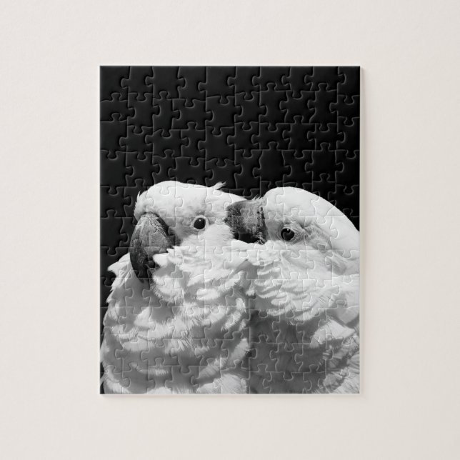 Pair of umbrella cockatoos jigsaw puzzle (Vertical)