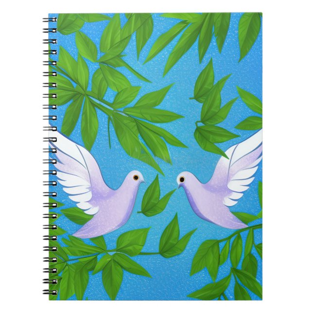 Pair of White Doves Notebook (Front)