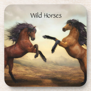 pair of wild horses coaster
