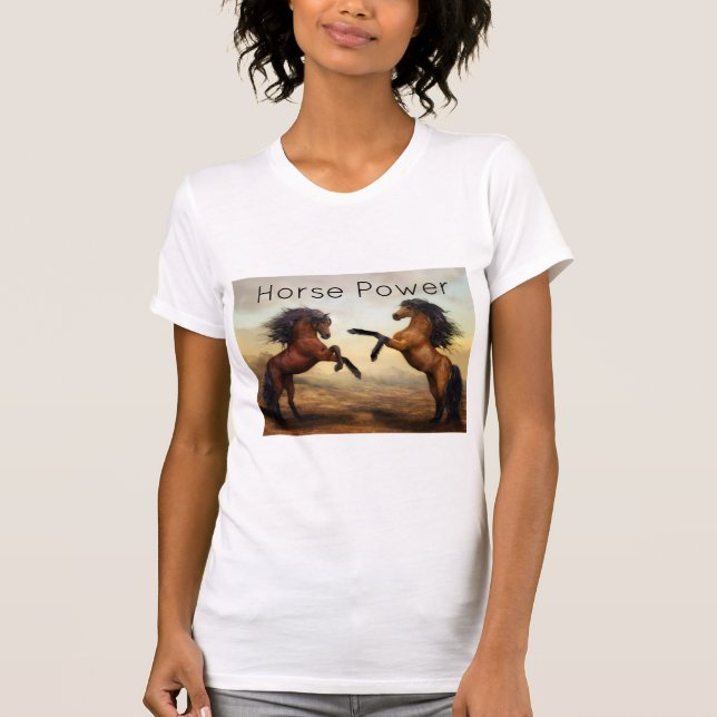 pair of wild horses  T-Shirt (Front)