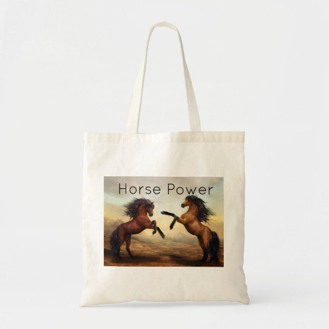 pair of wild horses   tote bag (Front)