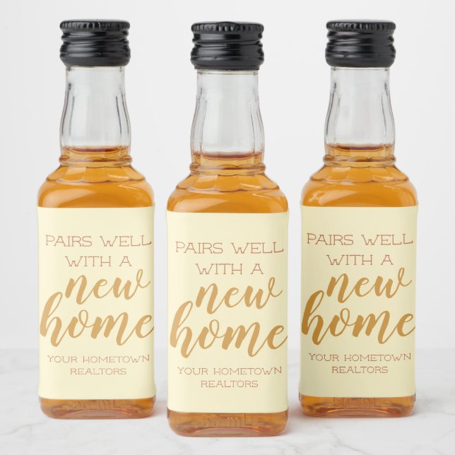 Pair Well With Custom Liquor Liquor Bottle Label (Bottles)