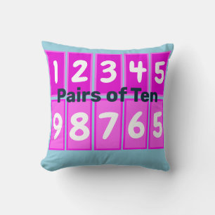 Pairs of TEN Color Cushion for Kids Decor