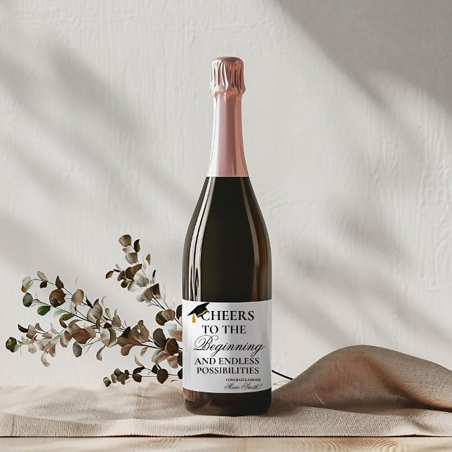 Pairs well With A master degree Graduation gift Wine Label (Creator Uploaded)