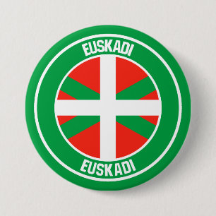 País Vasco Round Emblem 7.5 Cm Round Badge