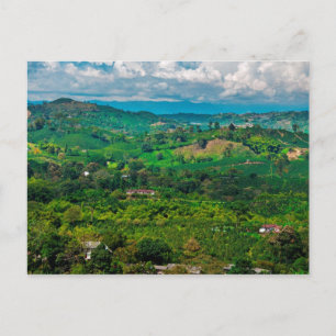 Paisaje del café postcard