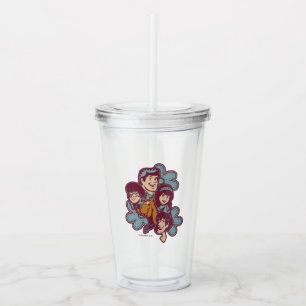 Paisely Flower Scooby-Doo and the Gang Acrylic Tumbler