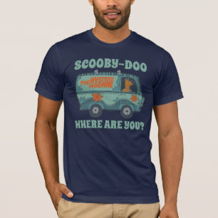 Paisely Scooby-Doo Driving Mystery Machine T-Shirt