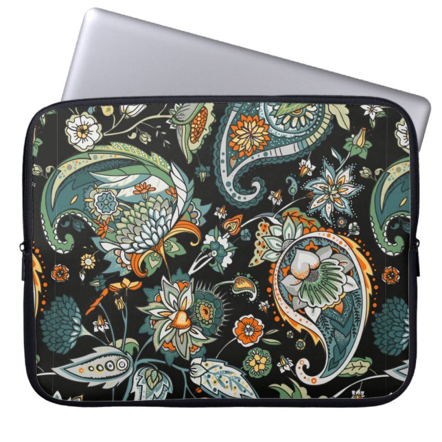 Paisley. A seamless pattern based on the tradition Laptop Sleeve (Front)