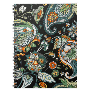 Paisley. A seamless pattern based on the tradition Notebook