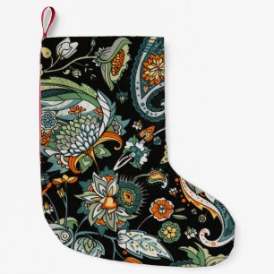 Paisley. A seamless pattern based on the tradition Small Christmas Stocking