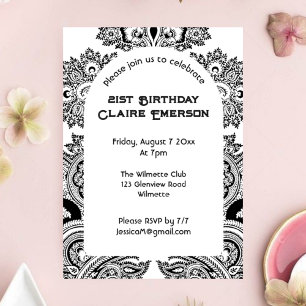 Paisley arch invitation
